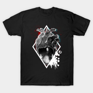 In my Heart, Trash style, anatomical Heart T-Shirt